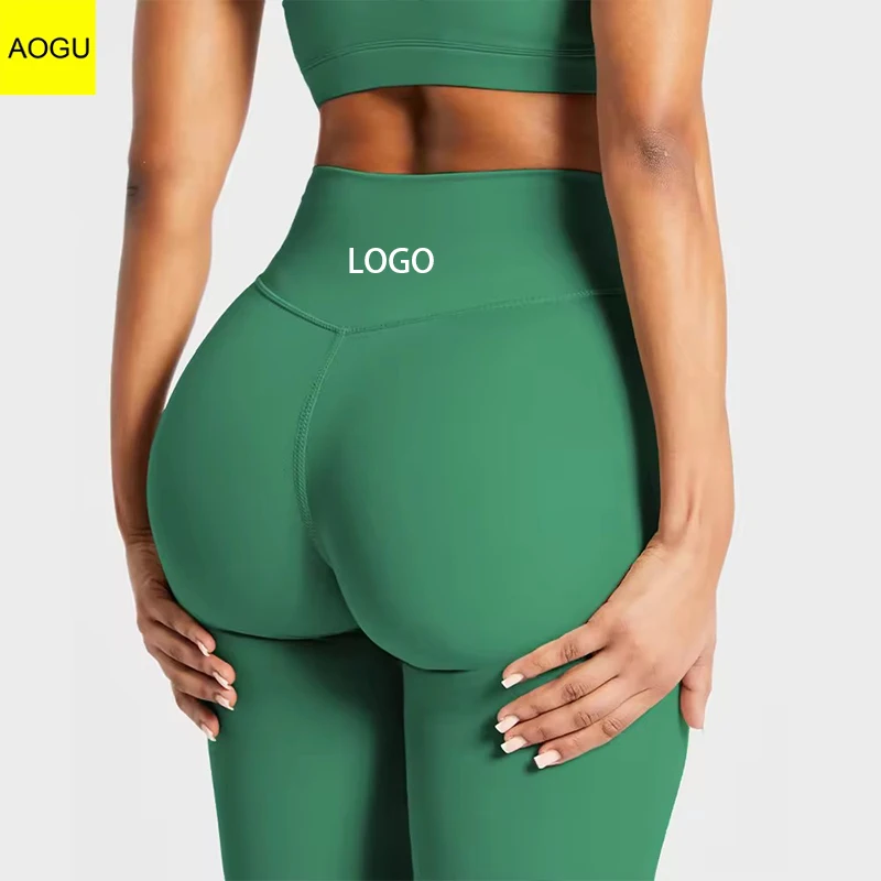 Wholesale Custom Yoga Pants Nylon Spandex High Waist Gym Women Sports Leggings