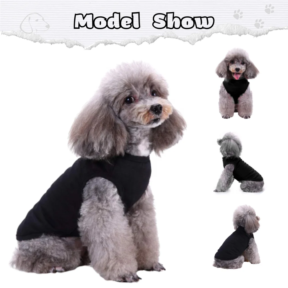 Wholesale 11 Colors Summer Dog T Shirts 100% Cotton Pet Blank Tshirt for Dogs and Cats