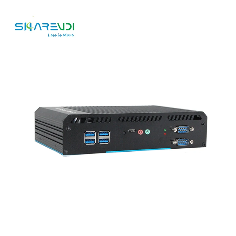 Mini desktop Core I3 5005u  fanless Mini PC  dual lan  Win/Linux  for  Industria