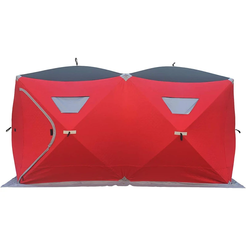Double Room 8 Person Portable Pop-up Large Suana Tent Winter Ice Fishing Tents For Shelter Insulated