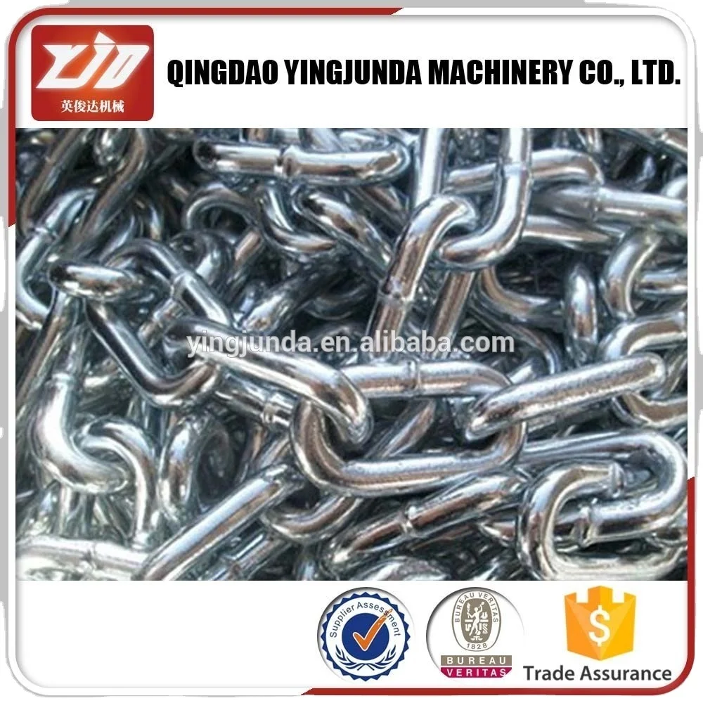 Self Color IRON LONG LINK Chain DIN766 Welded Chain Standard Alloy