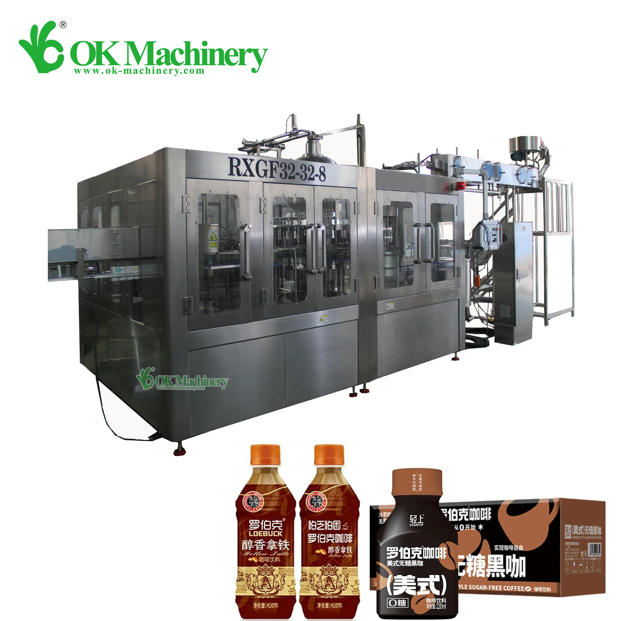 Complete Coffee Juice Bottling Making Filling Machines Line