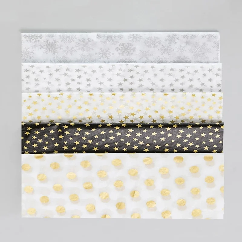 Custom Branded Tissue Paper Customizable Luxury Tissue Wrapping Gift Paper Black Tissue Paper Ready in Stock