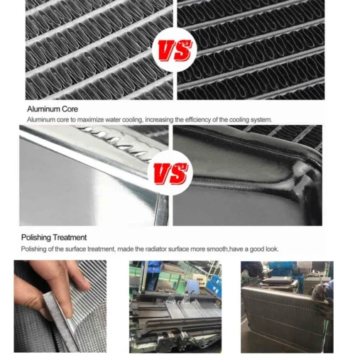 Hot sales  1 2 3 4  rows full Aluminum  Radiator & shroud fan for jeep ford dodge toyota GMC honda  Chevrolet buick car radiator