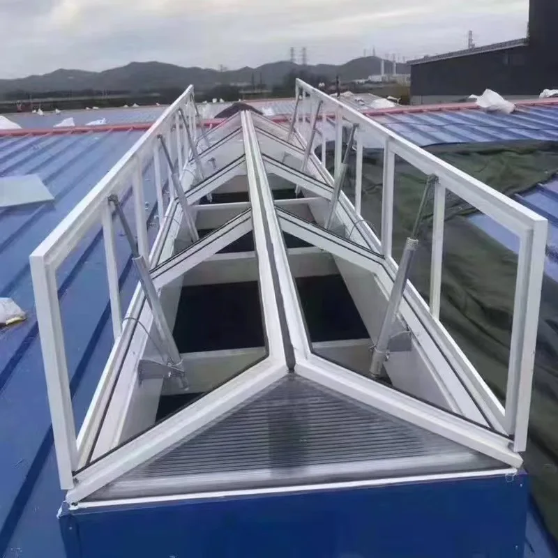 German style house aluminum auto venting double glazed glass roof skylight window