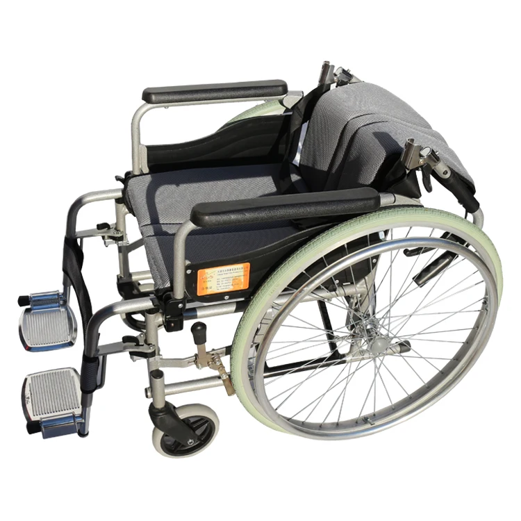 24 inches hot selling rear wheel outdoor wheelchair with deep seat