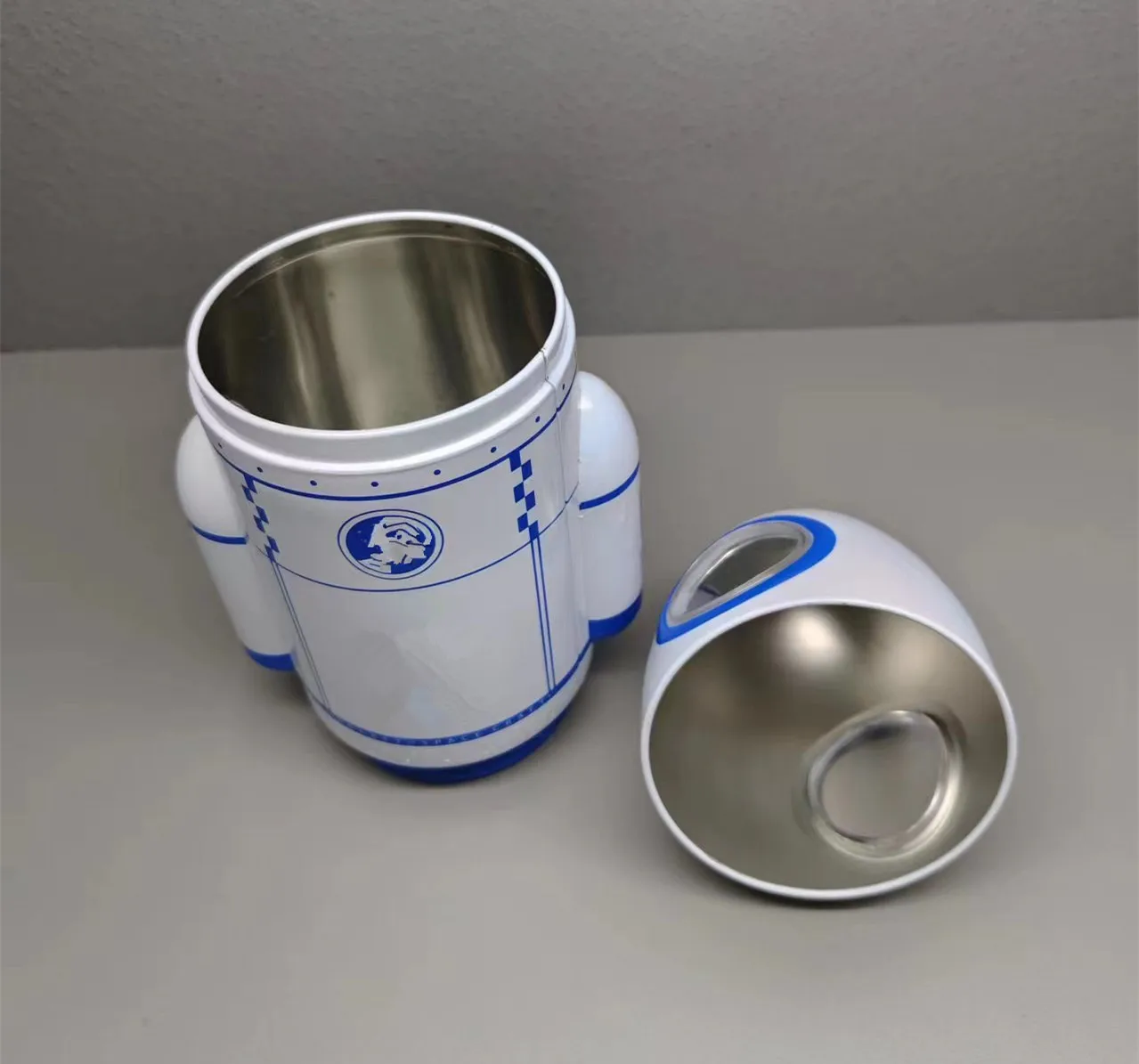 Rocket Shape Gift Package Food Grade Candy Biscuit Surge Package Metal Tinplate Tin Box For Kids