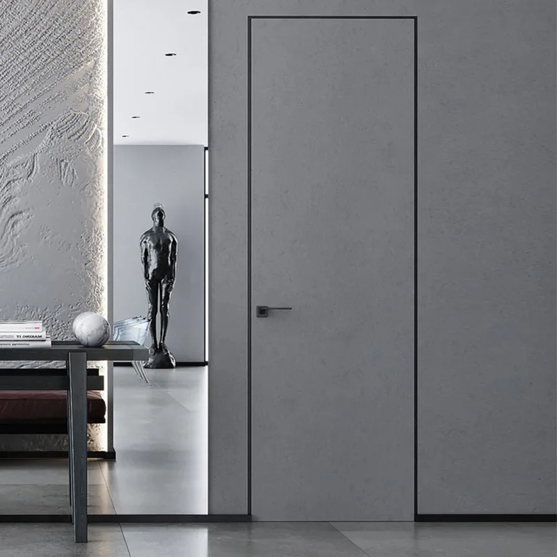 36 x 96 inch luxury competitive price european modern prehung solid core mobile home grey interior doors without trim