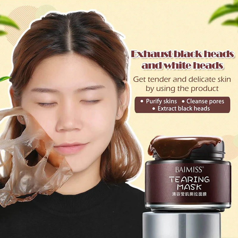 Facial Mask Private Label Cleansing Deeply Blackhead Remover Mask Peel Off Face Mask