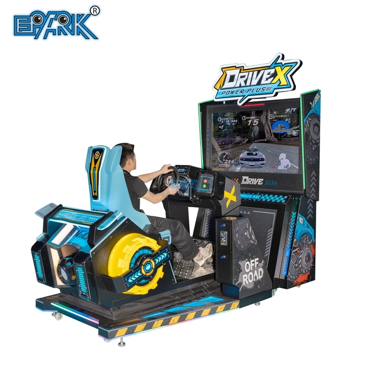 55 Inch Dynamic Outrun Video Arcade Car Driving Simulator Racing Game Machine With Motion Effect For Sale