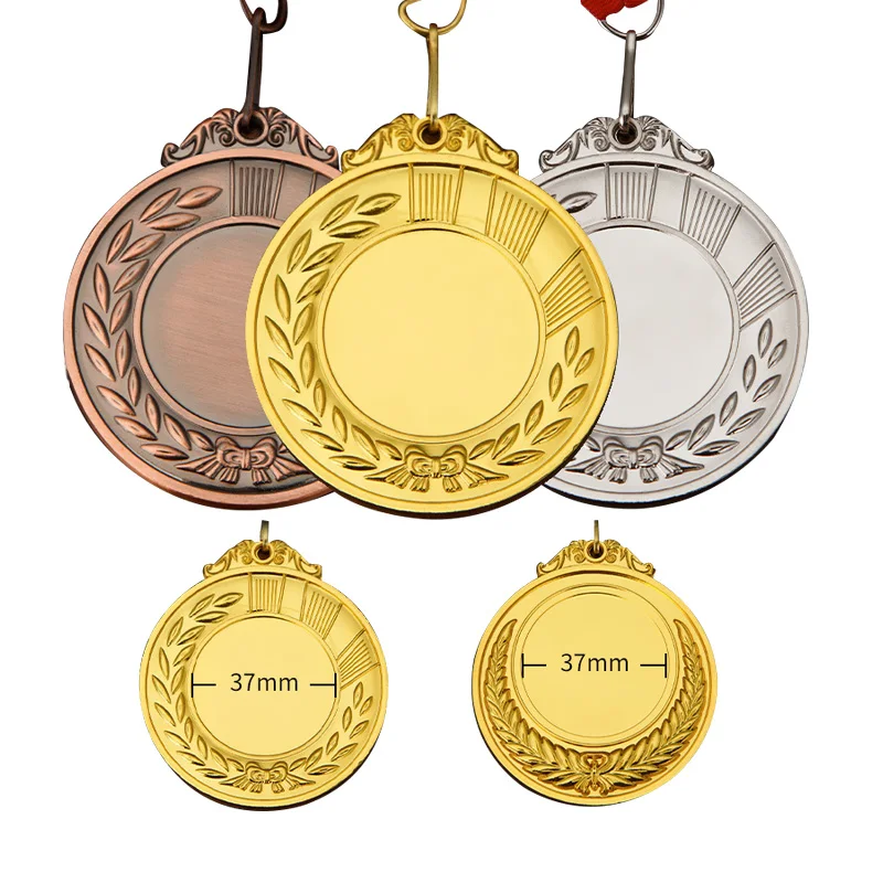 Stock Mold Custom Insert 3D Medals Sublimation Engrave Sports Marathon Dancing Epoxy Gold Blank Metal Medals And Trophies