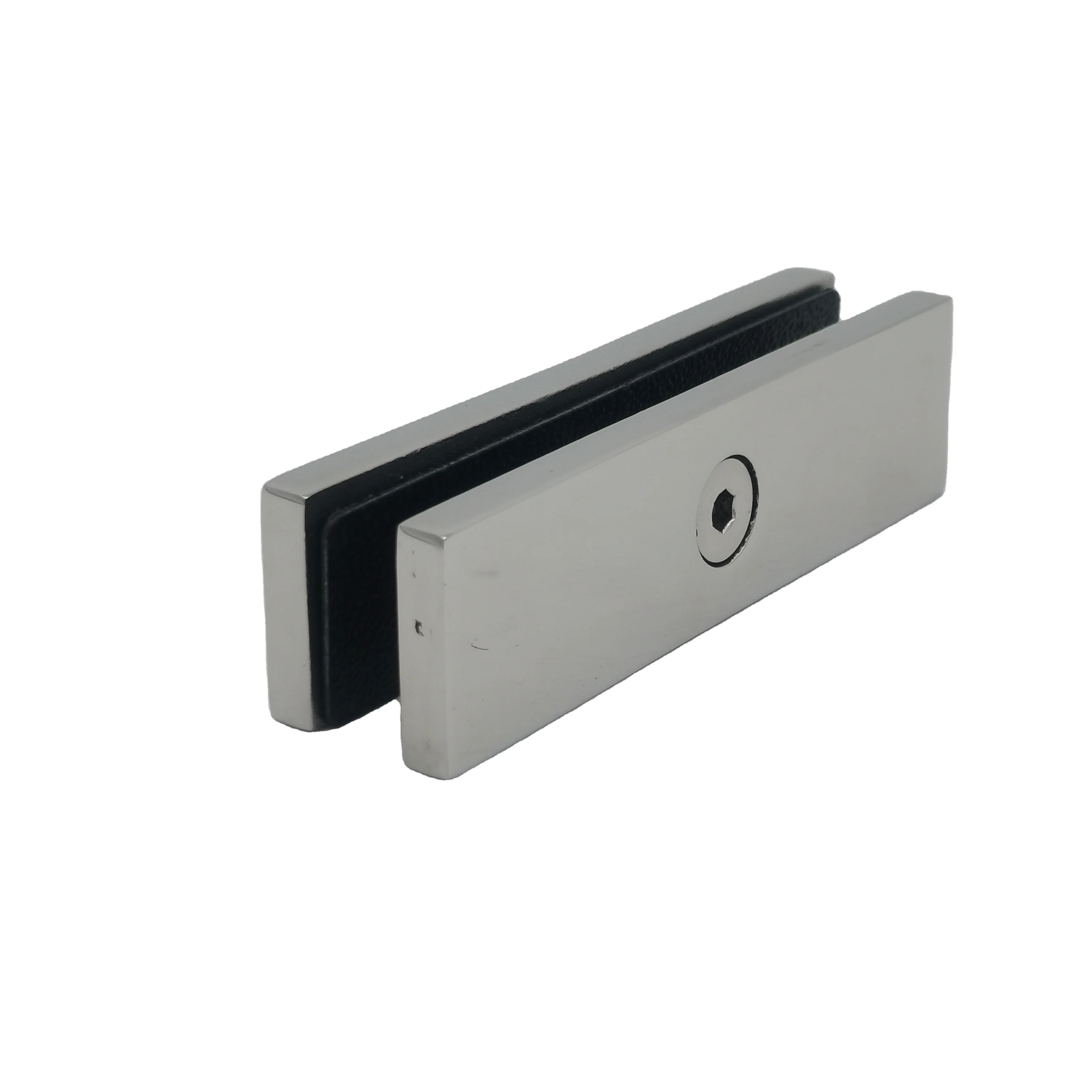 Straight glass clamp glass to glass clamps inline railing clamp