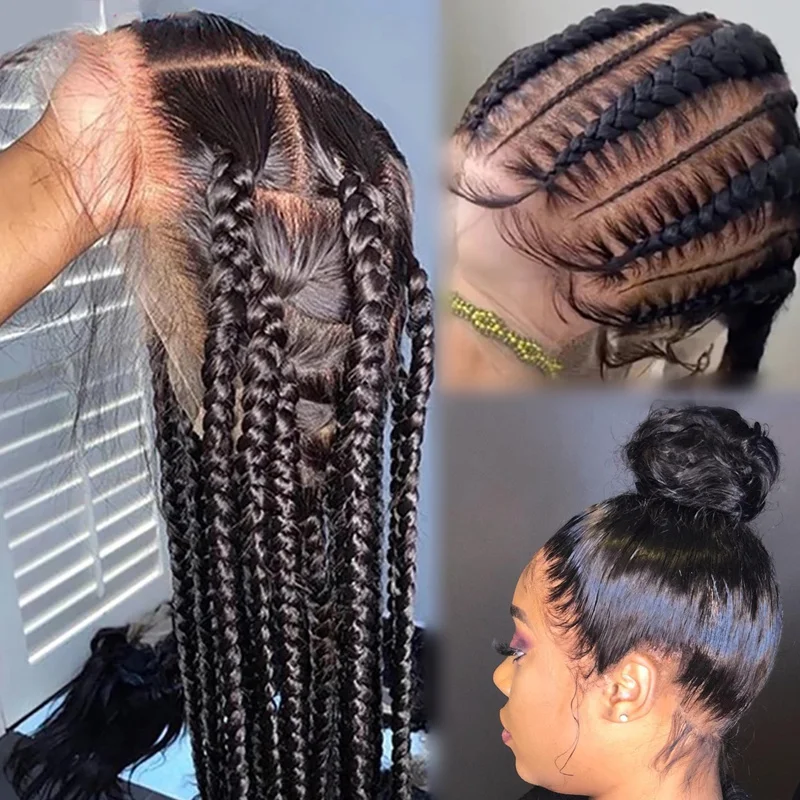 Glueless baby hair indian remy full lace wigs virgin hair raw hd laces vendors 360 Full Lace Frontal drown wigs for black women