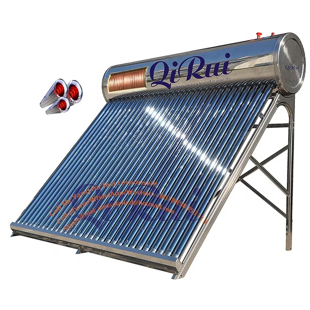 calentador solar 160L 180L 200L 240L 300L 360L 500L terrace heater Coil pre-heat solar water heater with assistant tank