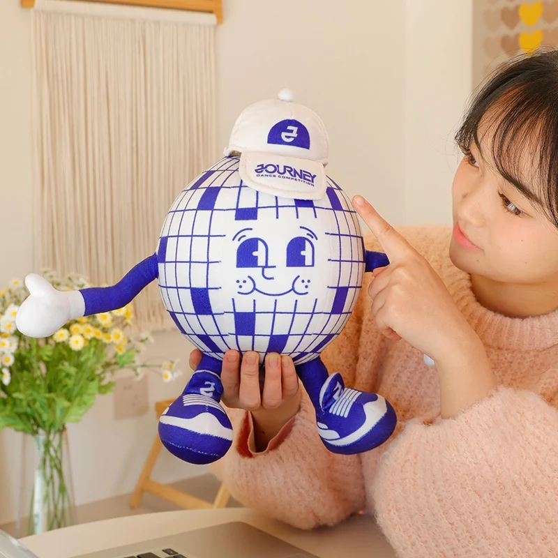 Unisex Cartoon Globe Plush Toy Pillow Soft Small Size Filled with PP Cotton for Stress Relief Birthday Decorations Wholesale