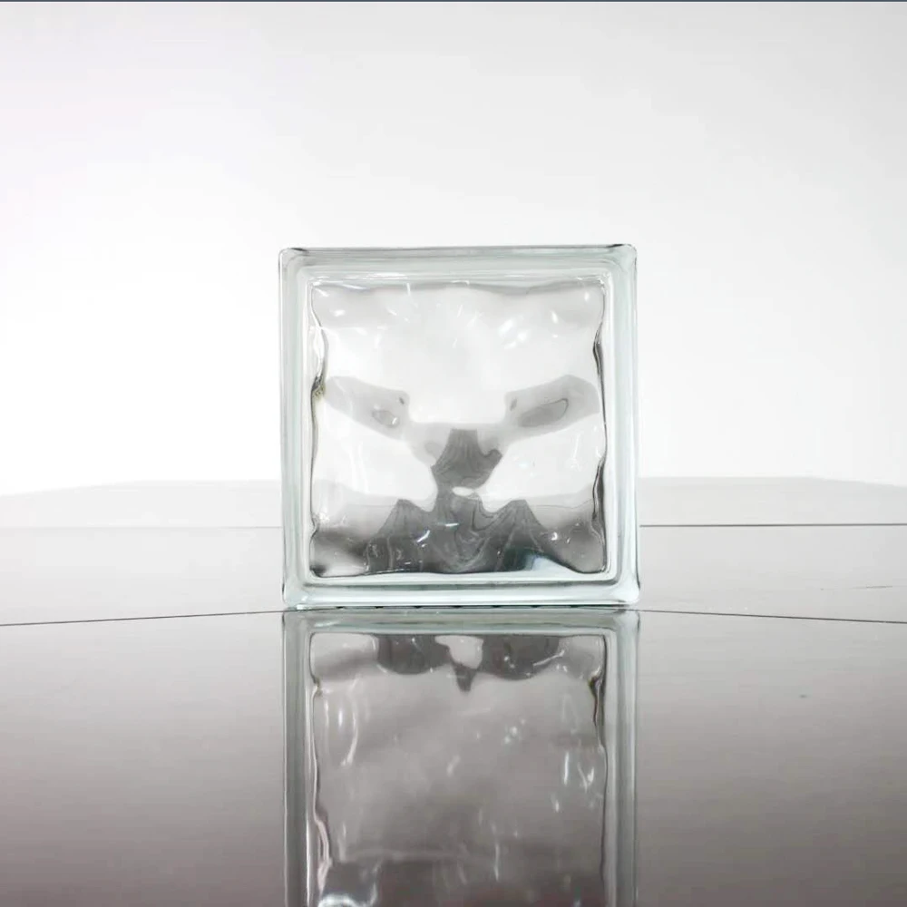 Hot Sale 190*190*80MM Price Dimensions Decorative Wall Building Glass Color Clear Glass Bricks Blocks For Wall