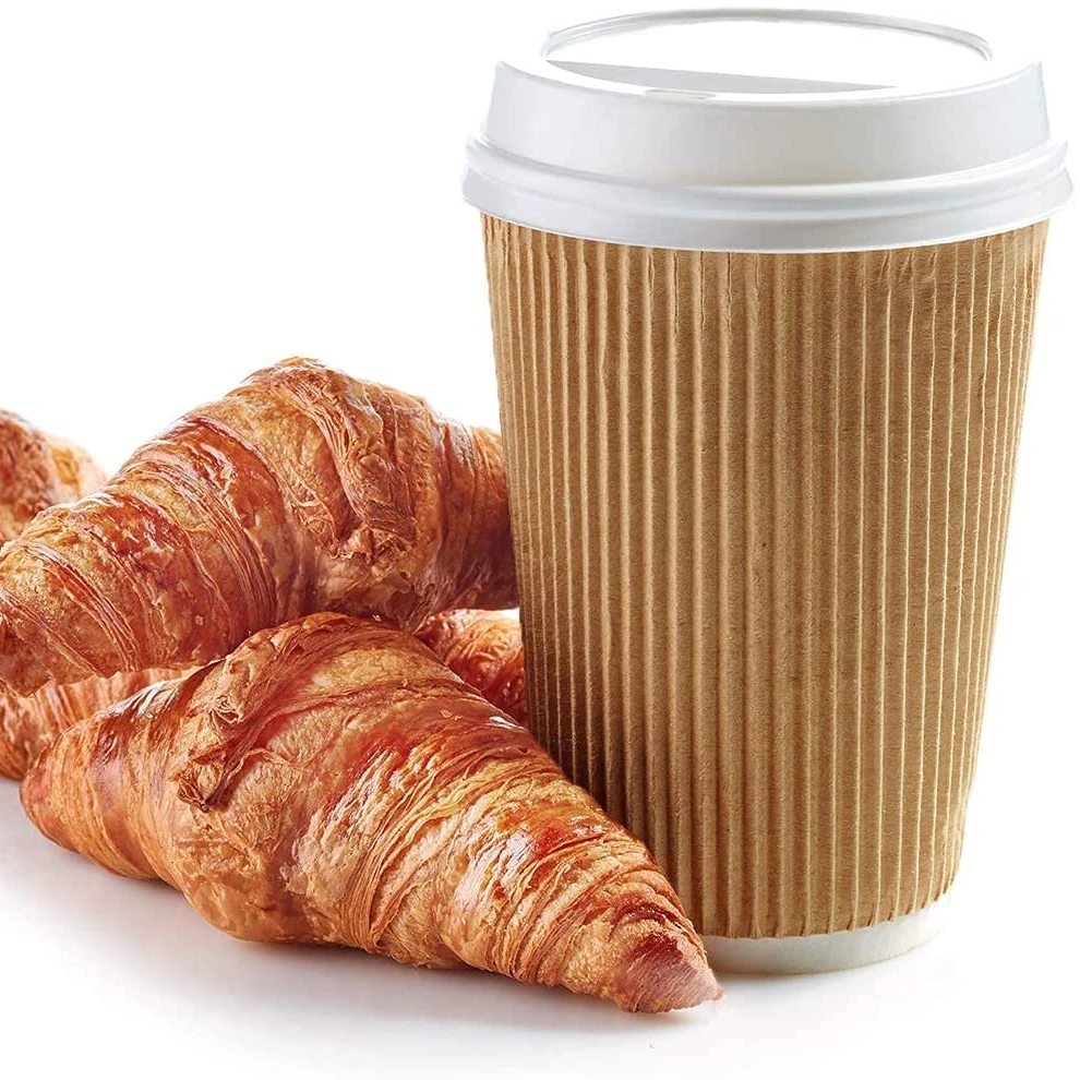 Новый дизайн, крученые бумажные стаканчики, оптовая продажа, бумажная кофейная чашка 12 16 унций