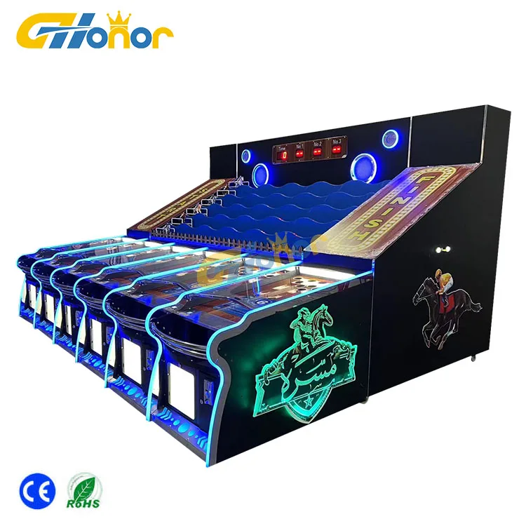 Game Center 6 Players Indoor Popular  Coin operated machine Horse racing game Carnival machine