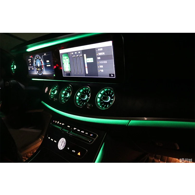 
Automobile Interior Air Conditioning Turbo Air Vents Environment Light Led Car Atmosphere Lights For Mercedes-Benz W213 