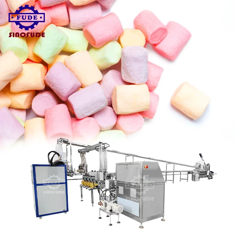 Famous brand motor automatic cotton candy industrial marshmallow extruder making machine production line