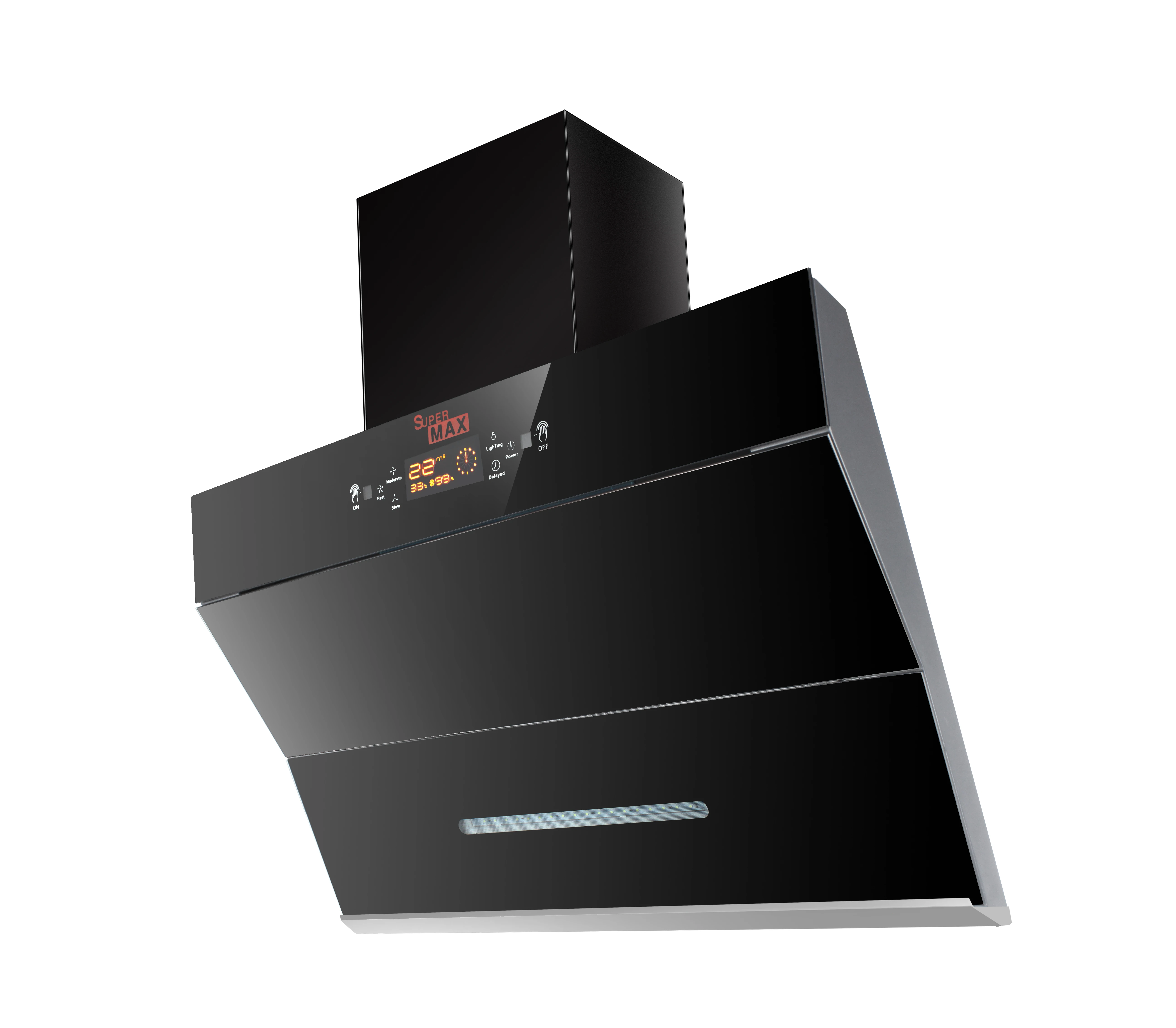 lamp for kitchen desktop control board chimney steel stainless range hood round