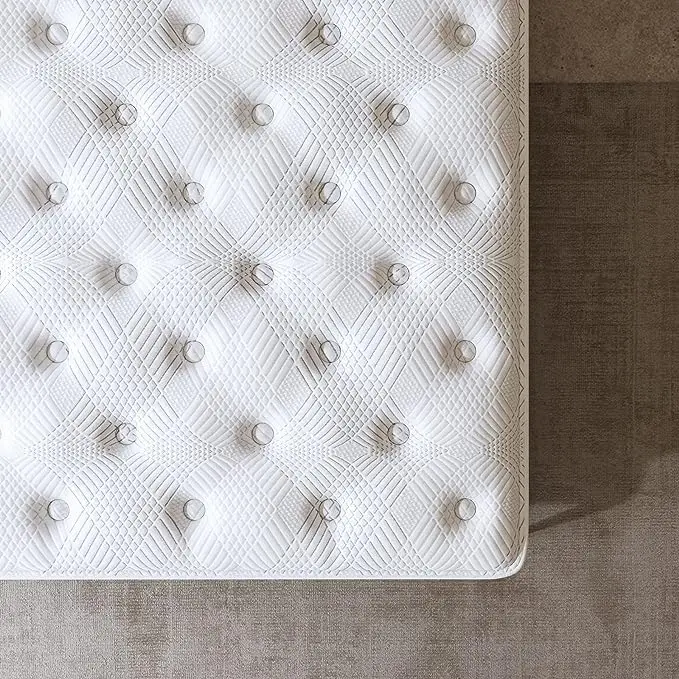 Deep Sleep Firm Mattress Extra Lumbar Support - Pain-Relief - Memory Foam Hybrid Euro Top Luxury Mattress