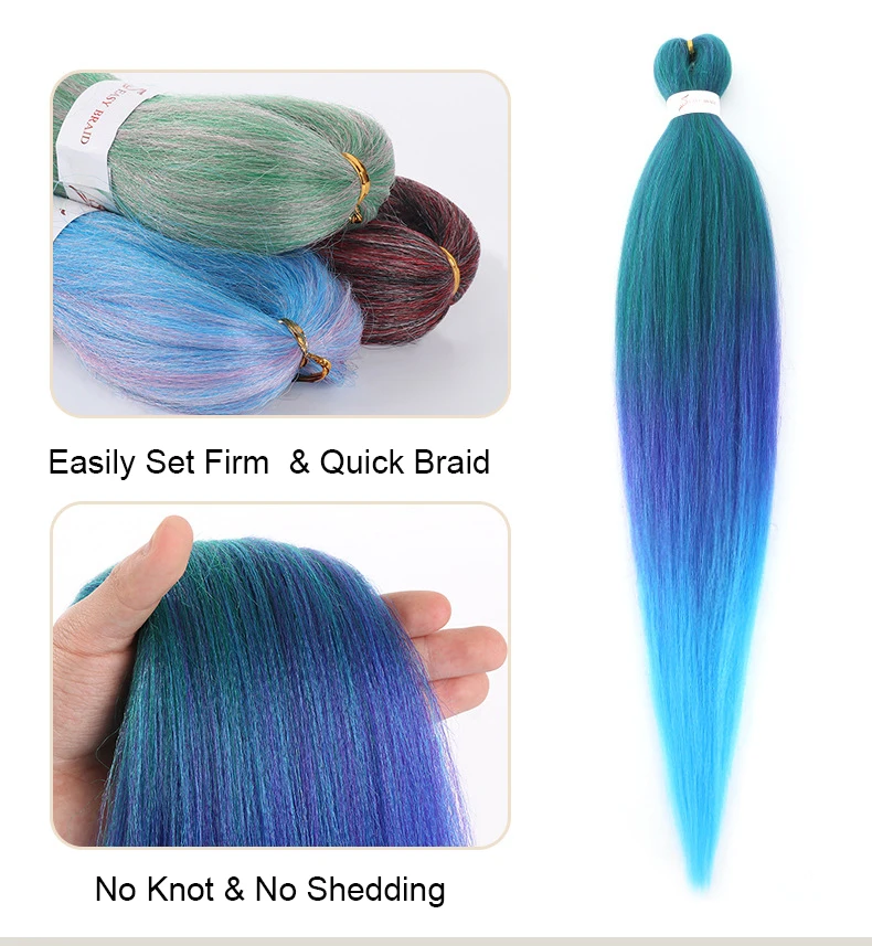 wholesale 1 2 3 pack pre stretched 100% kanekalons braiding bundles hair extension for black people wholesale