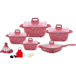 25  pcs sets  of wok non-stick set of medical stone set of aluminium  set of kit