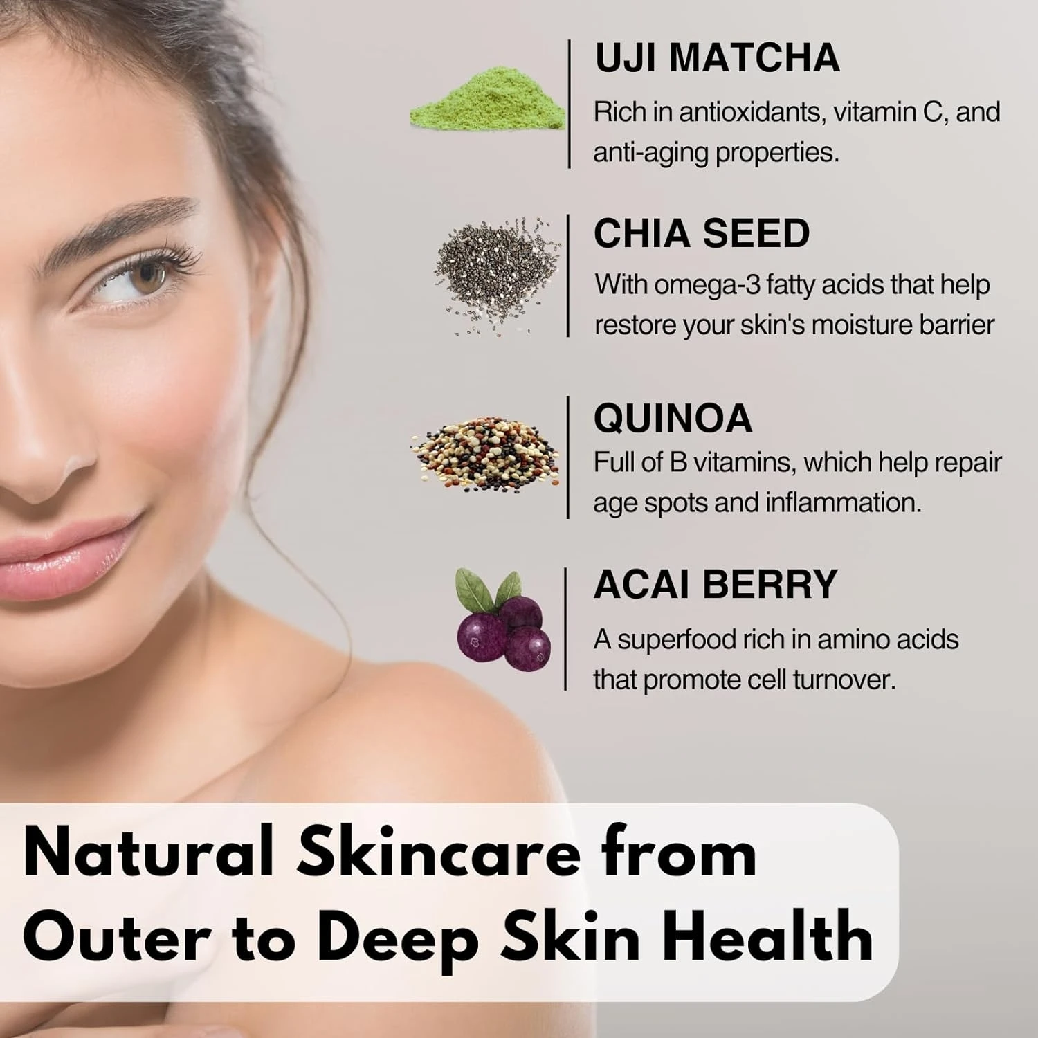 Kitao Japan Organic Uji Matcha Green Tea Facial Toner Refreshing Moisturizing Hydrating Face Body Toner Lotion For Women