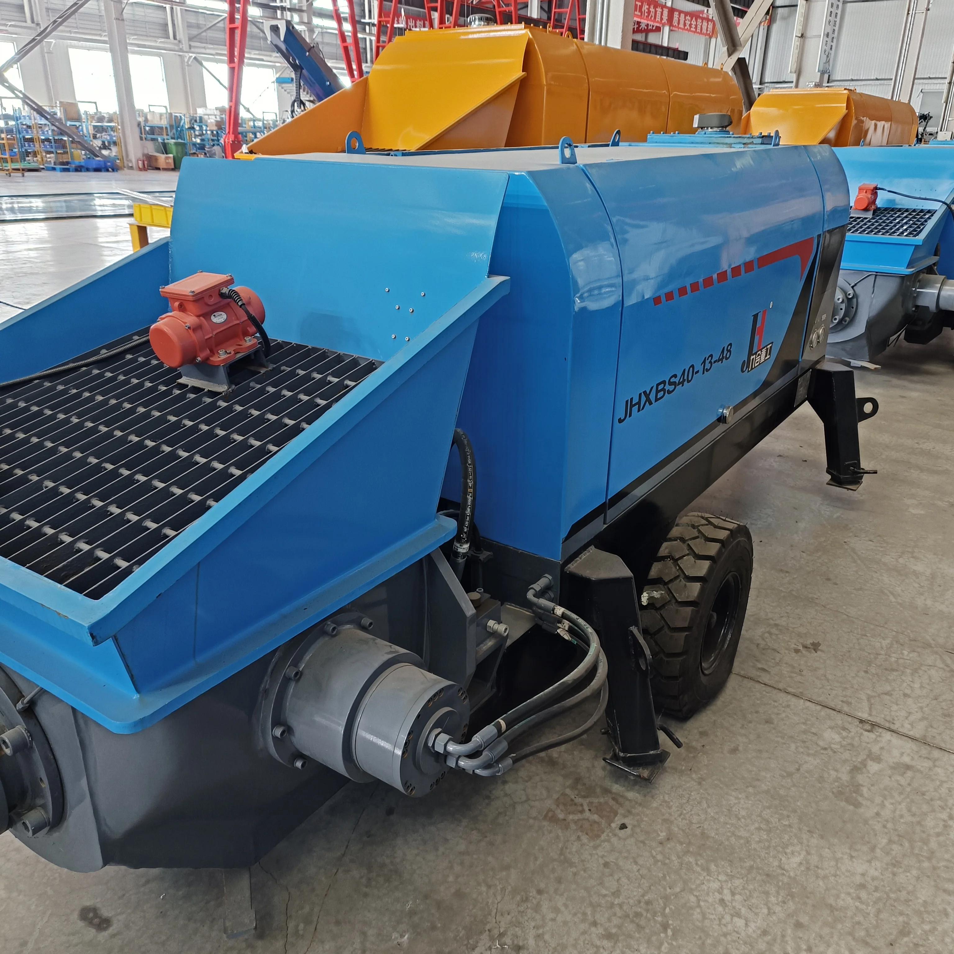 Model XBS20-08-33 Electric Engine Small Concrete Pump Electric Trailer Concrete Fine stone Pump  advantage price for sale