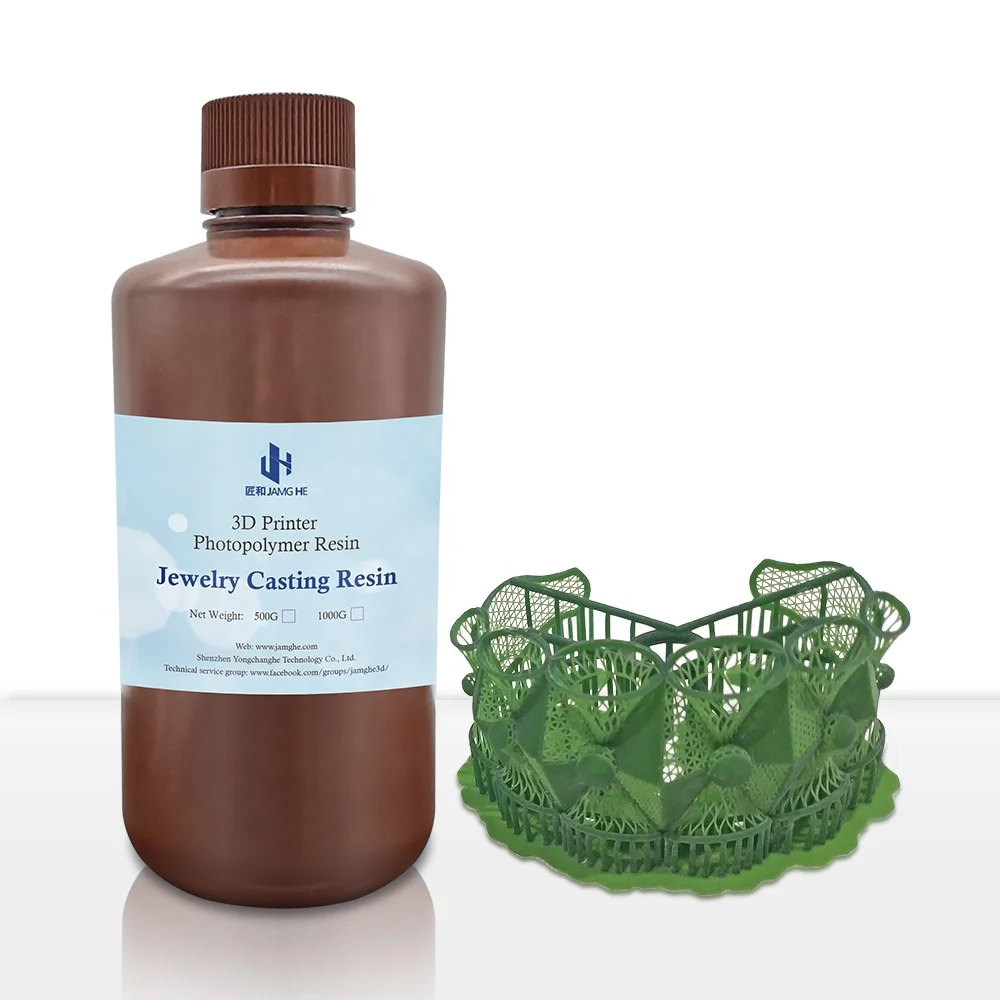 High Wax Plus Castable Resin for Jewelry for 3D 2K 4K 6K 8K Mono LCD and DLP Printer Jamghe