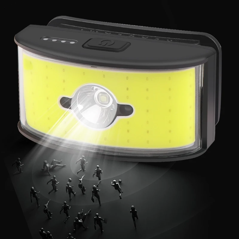 90 degrees of adjustment rechargeable surface all perspectives trail running headlamp cob led head lamp