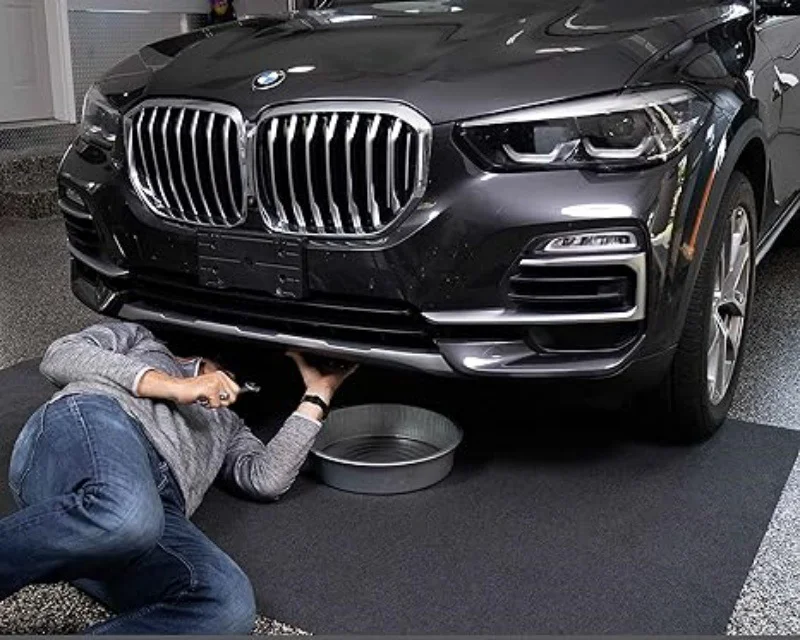 SUEZ Extra Large Garage Mat for Under Car,Oil Absorbent Garage Parking Mat,Garage Floor Mat Under Reusable, Washable