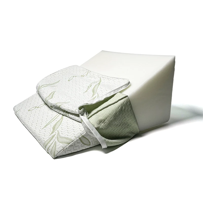 Recently Popular Knee Support Memory Foam Pillow Portable Steady Handle Two Specially Designed Pockets Wedge Pillow