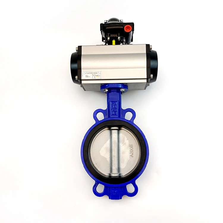 Mandiwi Excellent Sealing Performance DN150 Water Lug Connection Butterfly Valve Water Butterfly Valves with Pneumatic Actuators