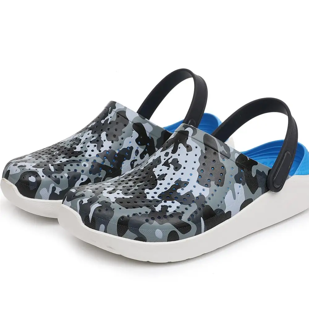 
Wholesale High Quality Fashion Platform Eva Clogs Unisex Camo Printed Women Garden Shoes Summer Breathable Women Clogs 