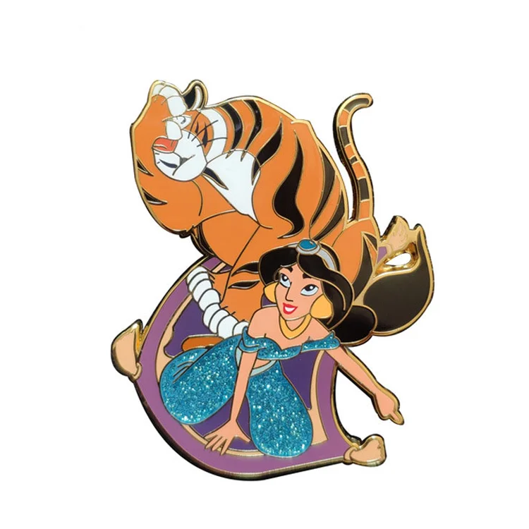 Хорошее качество, индивидуальный мультяшный персонаж, блестящая жесткая эмалированная булавка для подарка