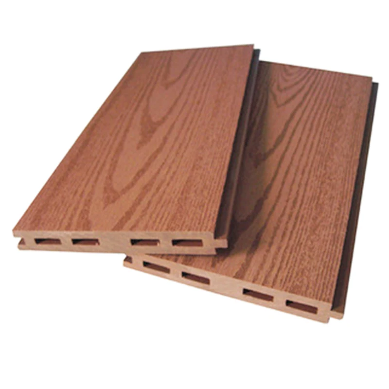 Outdoor exterior easy install hollow woodgrain wpc wall panels wall cladding wpc wooden designs for decoration