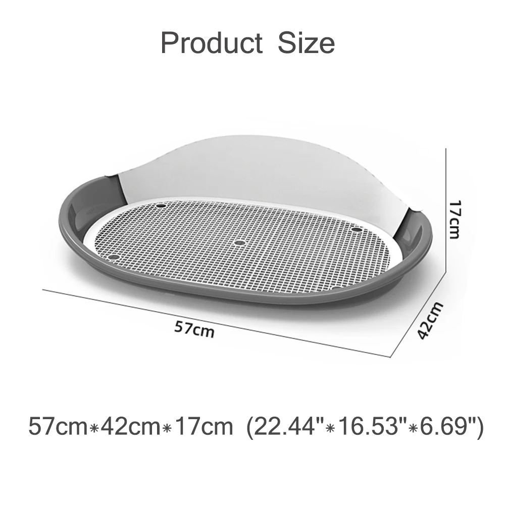 Portable Dog gie Toilet Potty Puppy Litter Tray Training Pee Bedpan Pet Cleaning s Prevent Urine Splashing