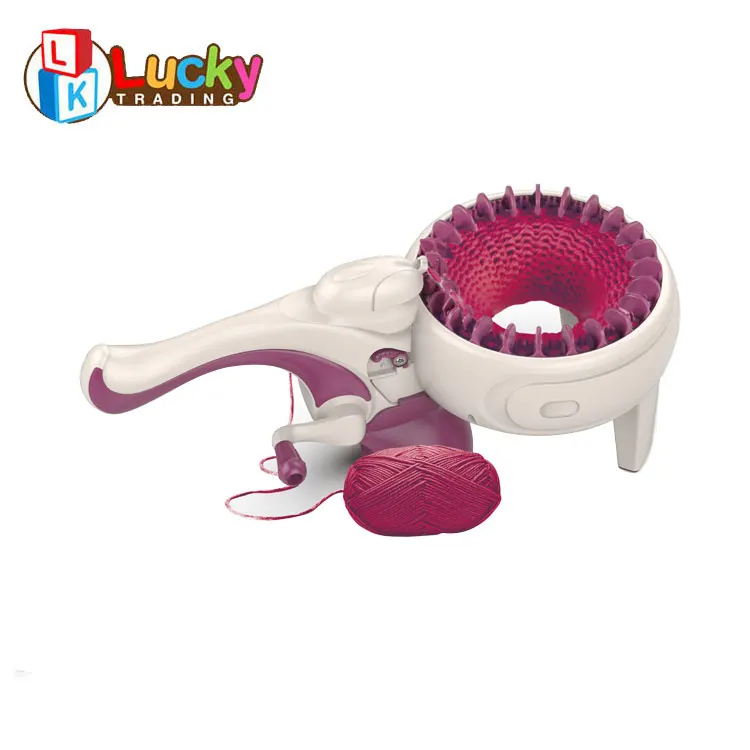 Оптовая продажа игрушек ручной работы пластиковые легко diy Ремесло ткацкий станок шерсть умный Вивер вязальная машина обучающая игрушка