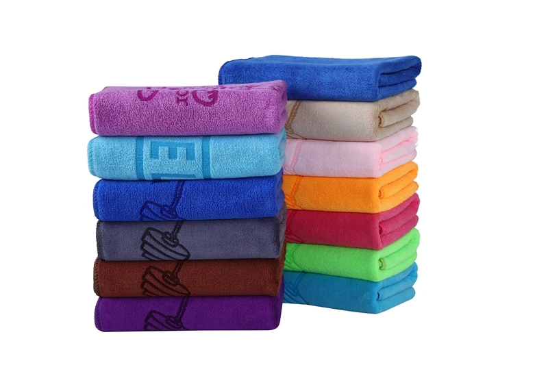 Custom Towels Wholesale 400gsm Sweat Absorbing Quick-Dry Microfiber Towel Yoga Sports Gym Outdoor With Logo Fitness Towels