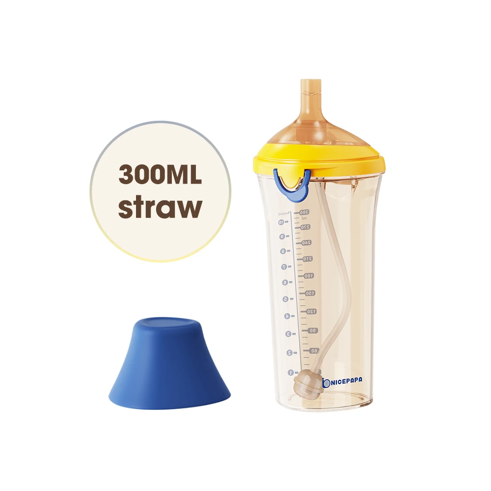 Infant Baby Formula Feeder Bottles Ppsu Anti-Colic Nipple  Feeding Baby Bottle Milk Drinking Baby Straw Bottle