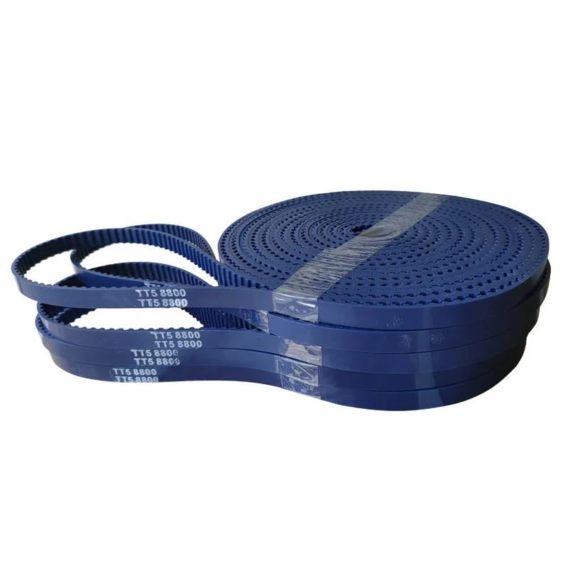 TT5 blue color PU joint timing belt for textile machine