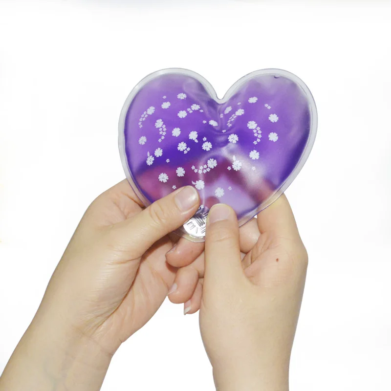 Transparent PVC Produced Portable Reusable Customized Cordiform Automatic Hand Warmer Instant Heat Pack Metal Hand Warmer