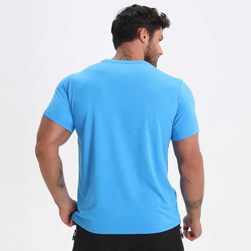 Polyester mesh fabric blank multi color sport quality t shirt kids and adult cheap gym t shirt