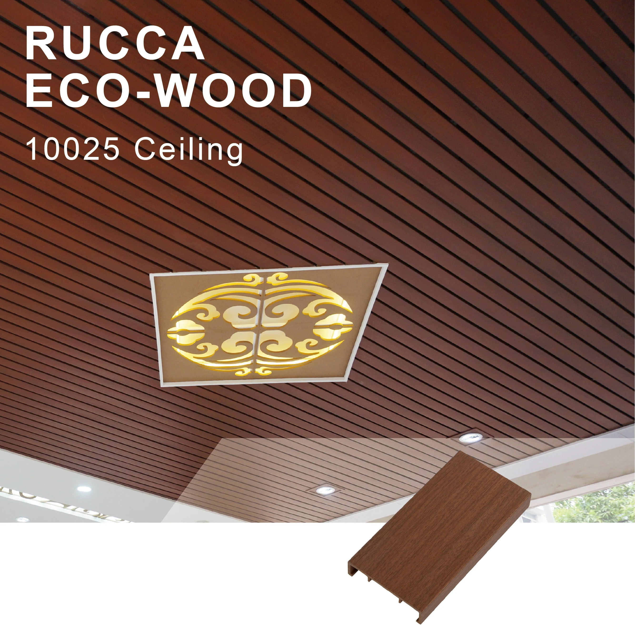 Ruccawood WPC building materials C01 pvc ceiling tile