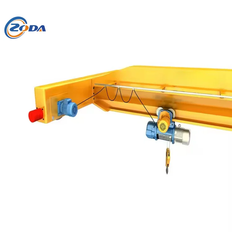 New 10 Ton Single Girder Electric Overhead Travelling Crane Electric Hoist Bridge 20m Max. Lifting Featuring New Motor Gear