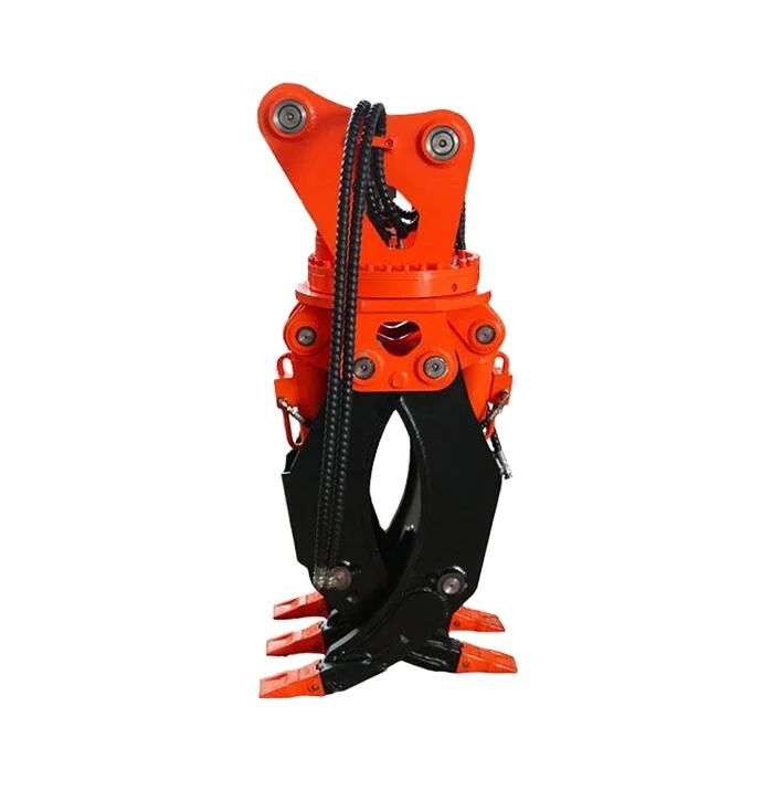 Stone Excavator Rotating Grapple / Construction Machinery Parts 10-45t Hydraulic Grapples CE
