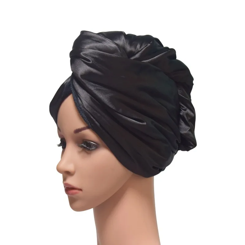 Factory microfiber turban microfibre hair towel custom logo wrap luxury satin silk hair towels quick dry towel for hair