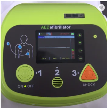 Автоматический дефибриллятор с TFT дисплеем 3,5 дюйма для предотвращения непреднамеренной дефибрилляции